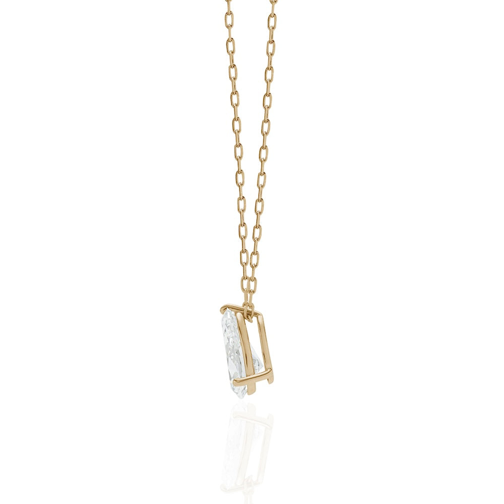 1 Carat Diamond Necklace/Pear Shape