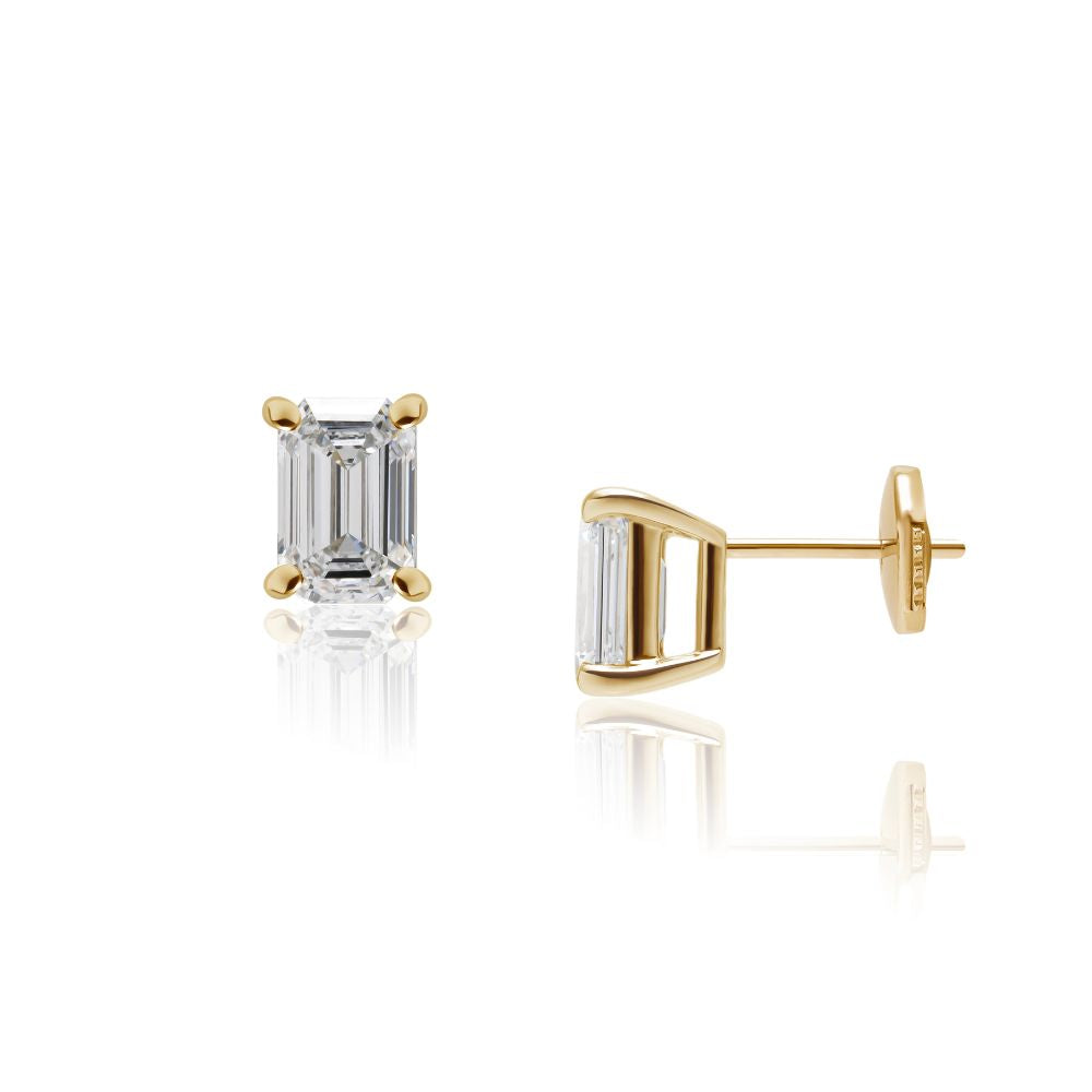 1 carat diamond earrings/round (total 2 carats)