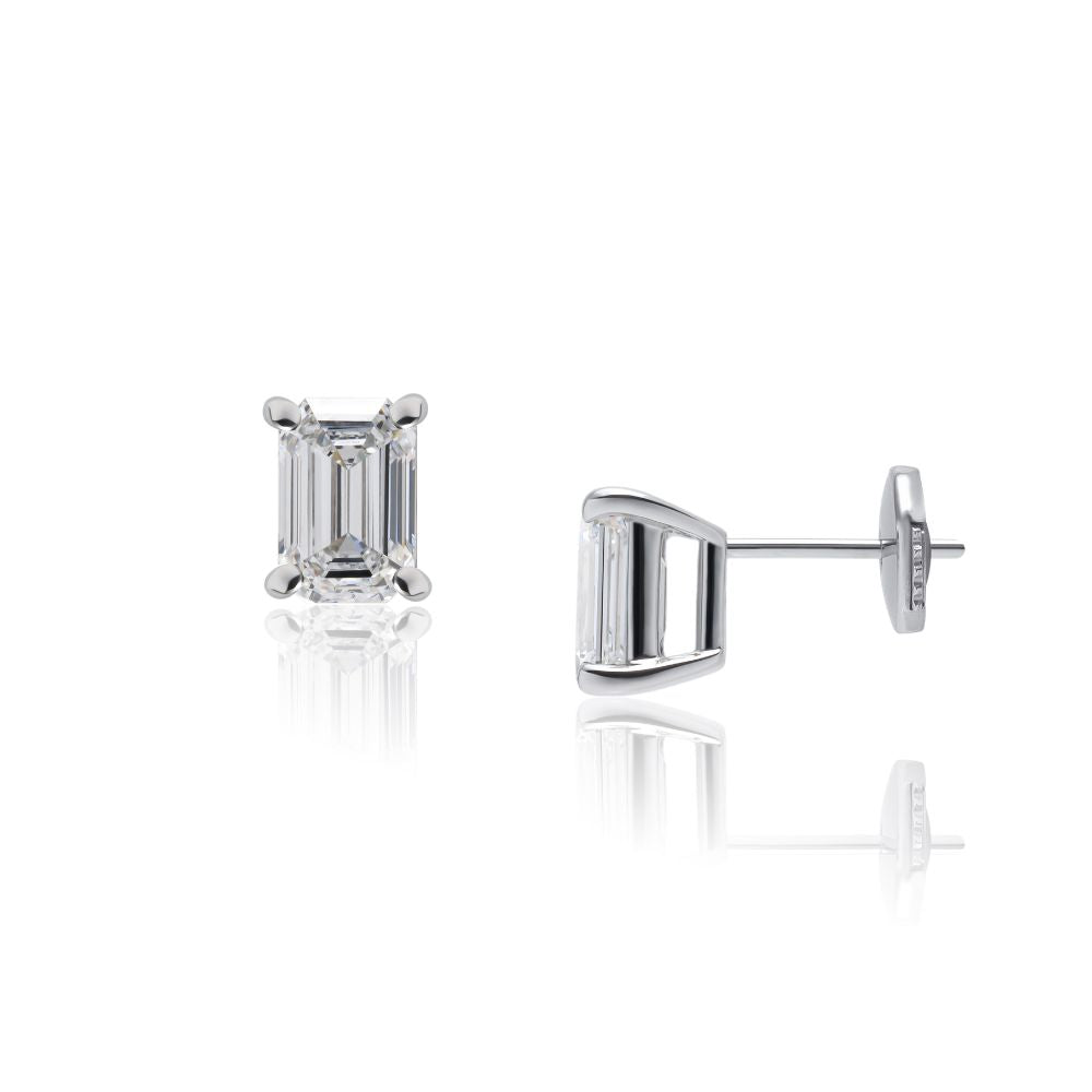 1 carat diamond earrings/round (total 2 carats)