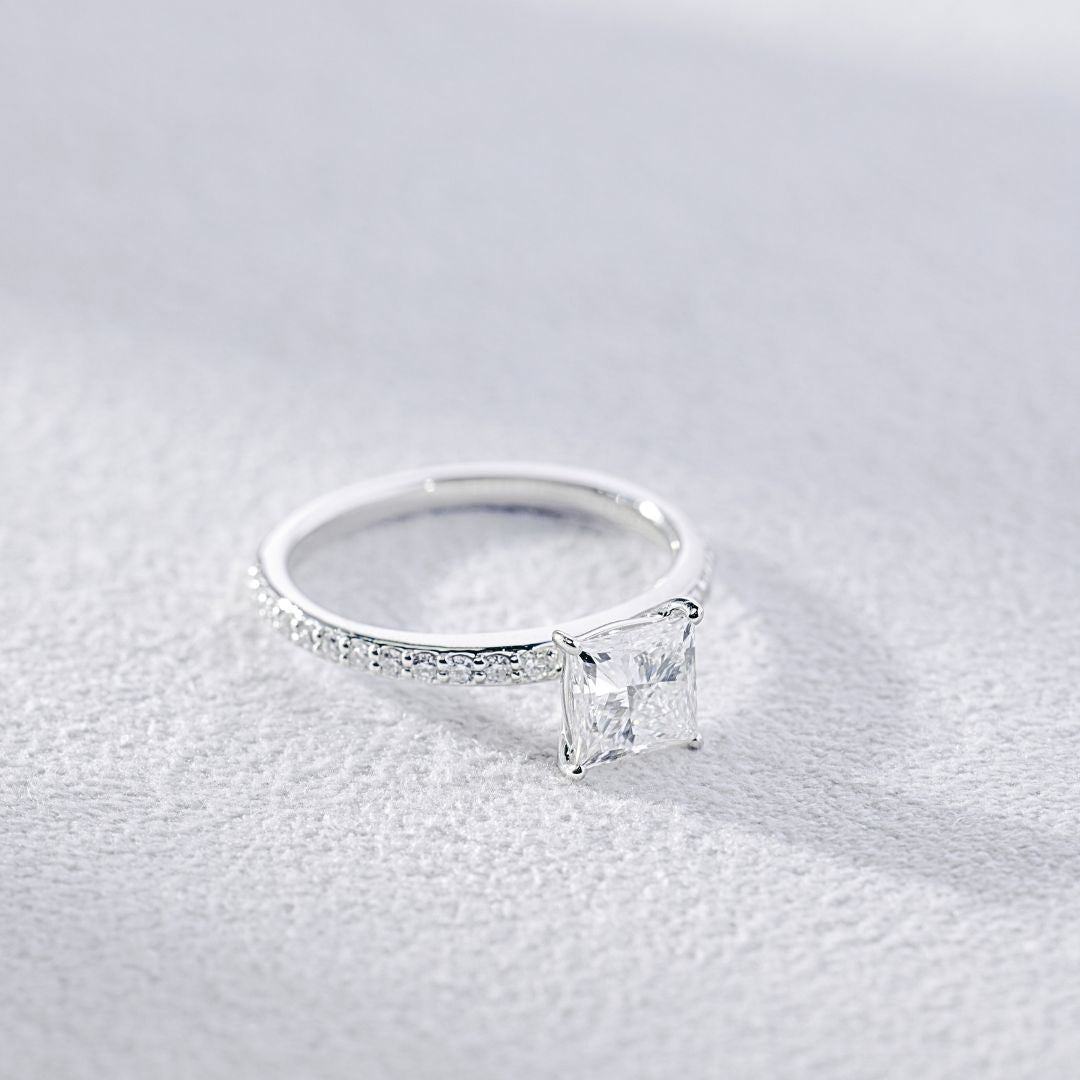 Anna Ring/1 Carat Princess Half Eternity Ring