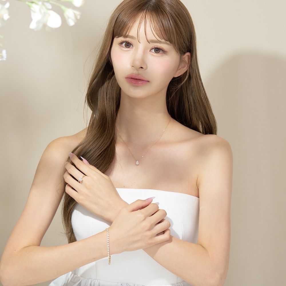 1カラットダイヤモンドネックレス/ペアシェイプ (saki select)