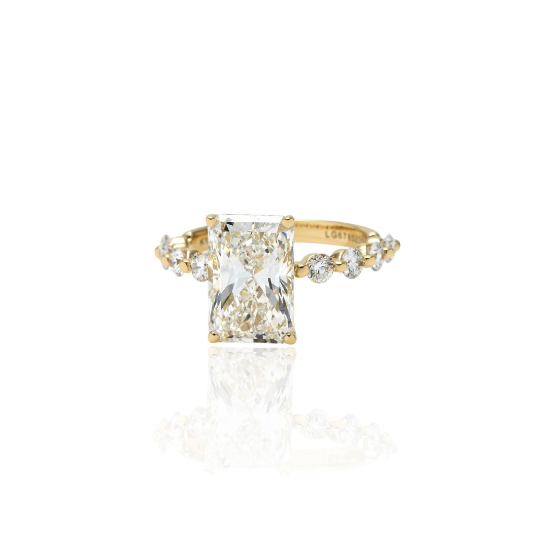 1 Carat 1 Line Half Eternity Ring/Round