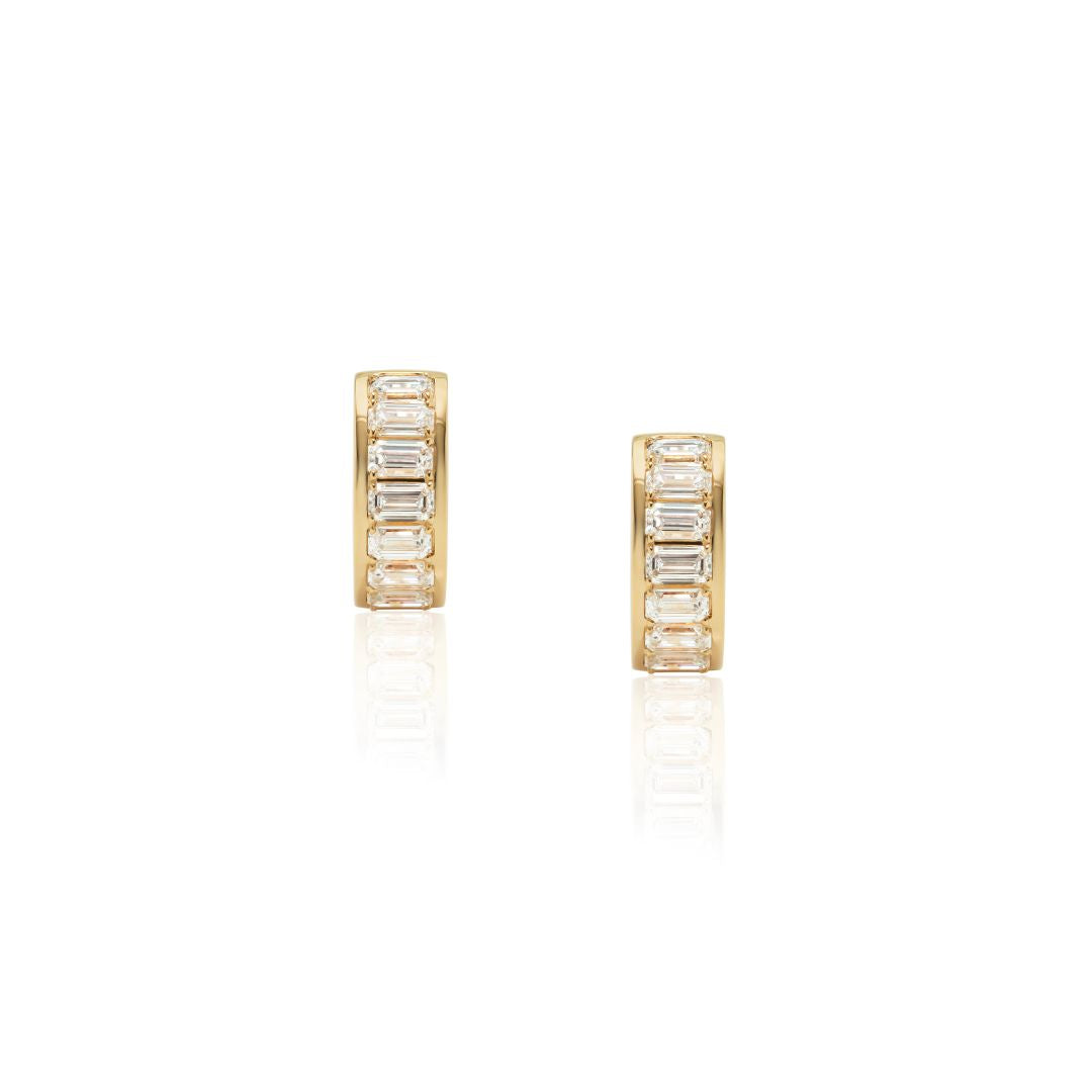 1 carat diamond earrings/round (total 2 carats)