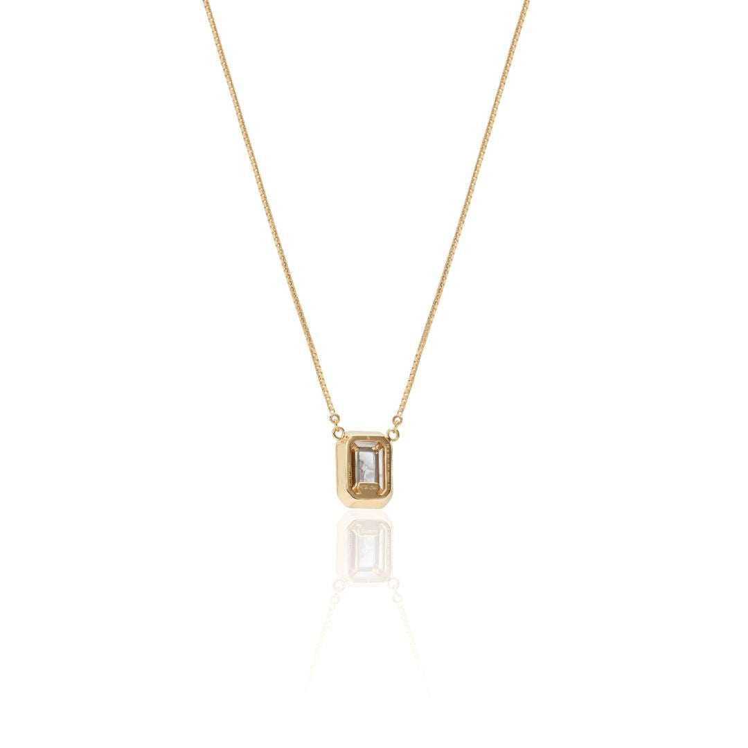 1 Carat Diamond Necklace/Emerald Cut