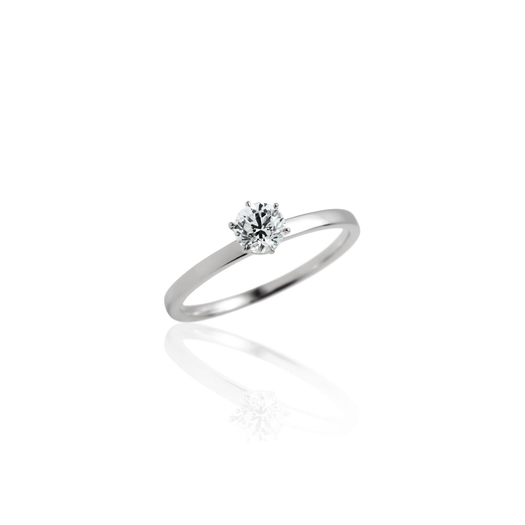 1 carat diamond ring/round