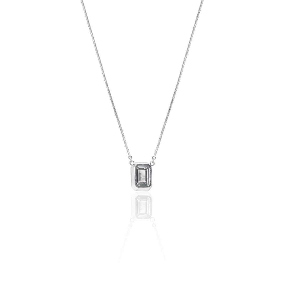 1 Carat Diamond Necklace/Emerald Cut