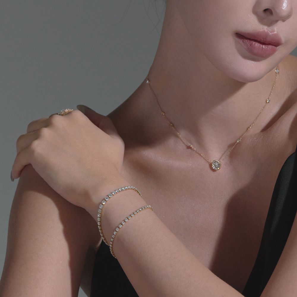 5カラットグラデーション テニスブレスレット