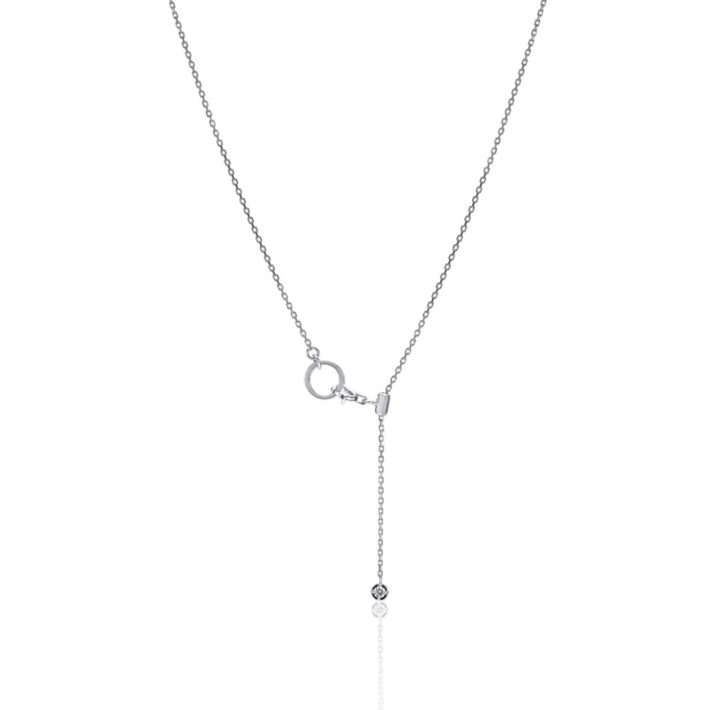 1 Carat Diamond Necklace/Emerald Cut