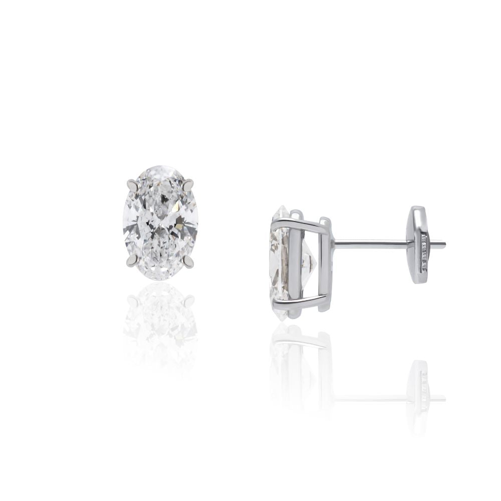 1 carat diamond earrings/round (total 2 carats)