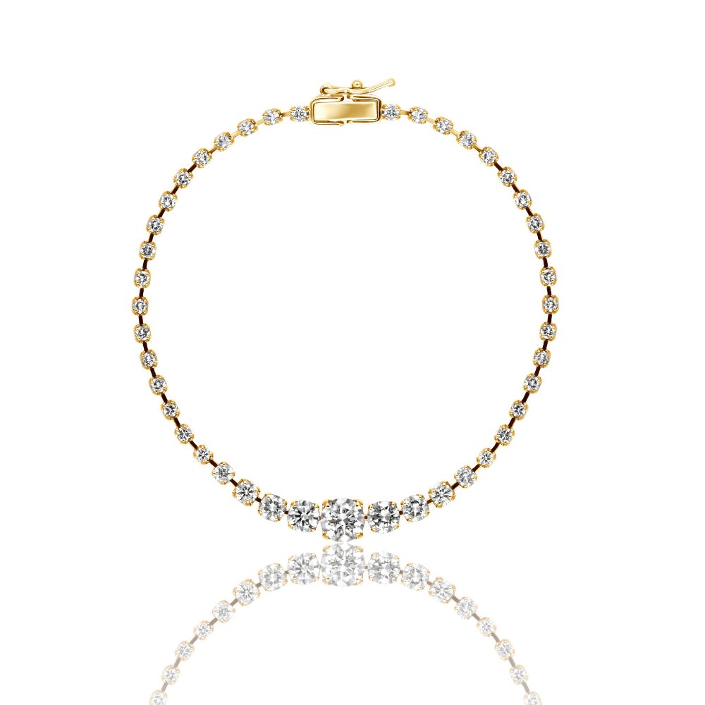 2カラット テニスブレスレット (センター0.5カラット)