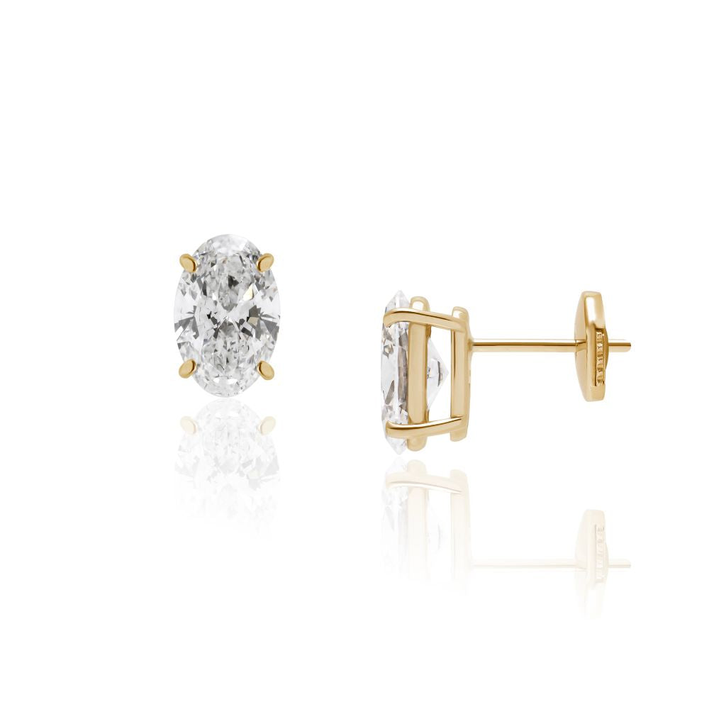 1 carat diamond earrings/round (total 2 carats)