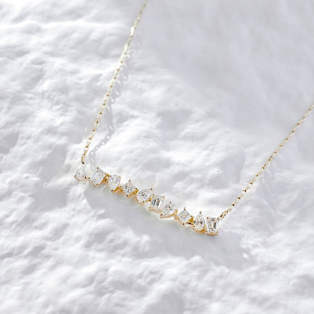 1 Carat Diamond Necklace/Emerald Cut