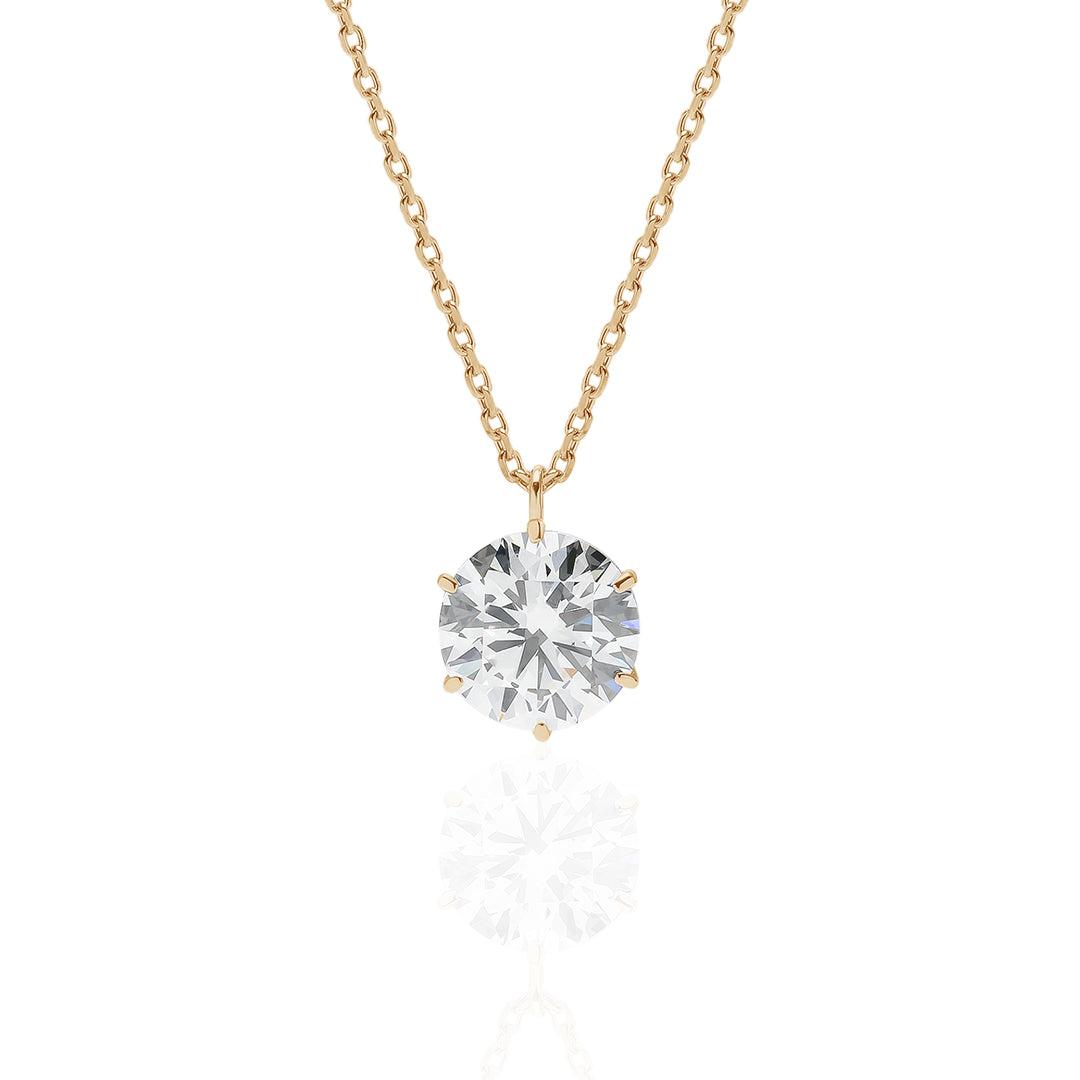 1 carat diamond necklace/round (SON KYOU SELECT)