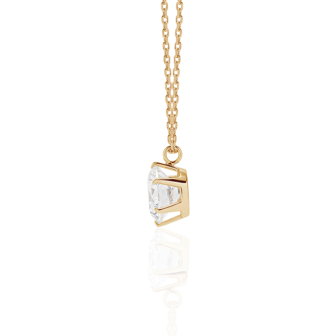 1 carat diamond necklace/round (SON KYOU SELECT)