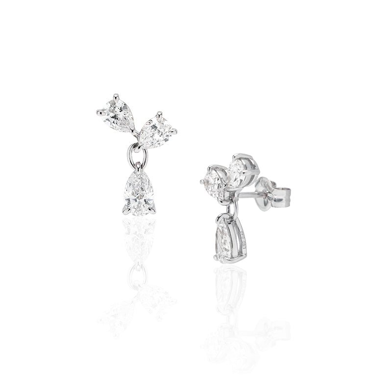 0.4 carat diamond earrings/pear shape