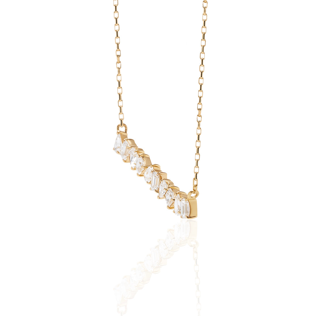 1 Carat Diamond Necklace/Emerald Cut