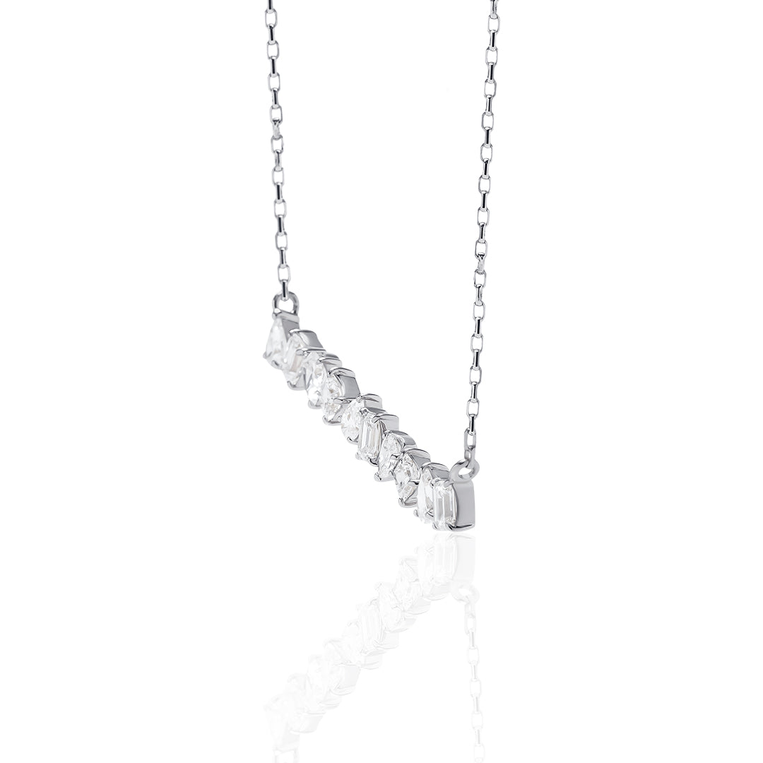 1 Carat Diamond Necklace/Emerald Cut