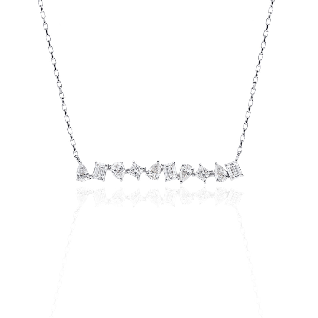 1 Carat Diamond Necklace/Emerald Cut