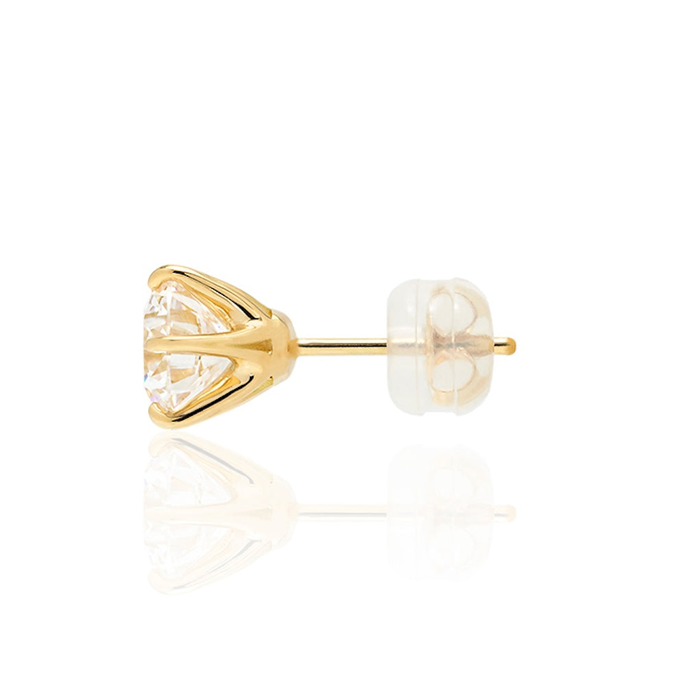 1 carat diamond earrings/round (total 2 carats)