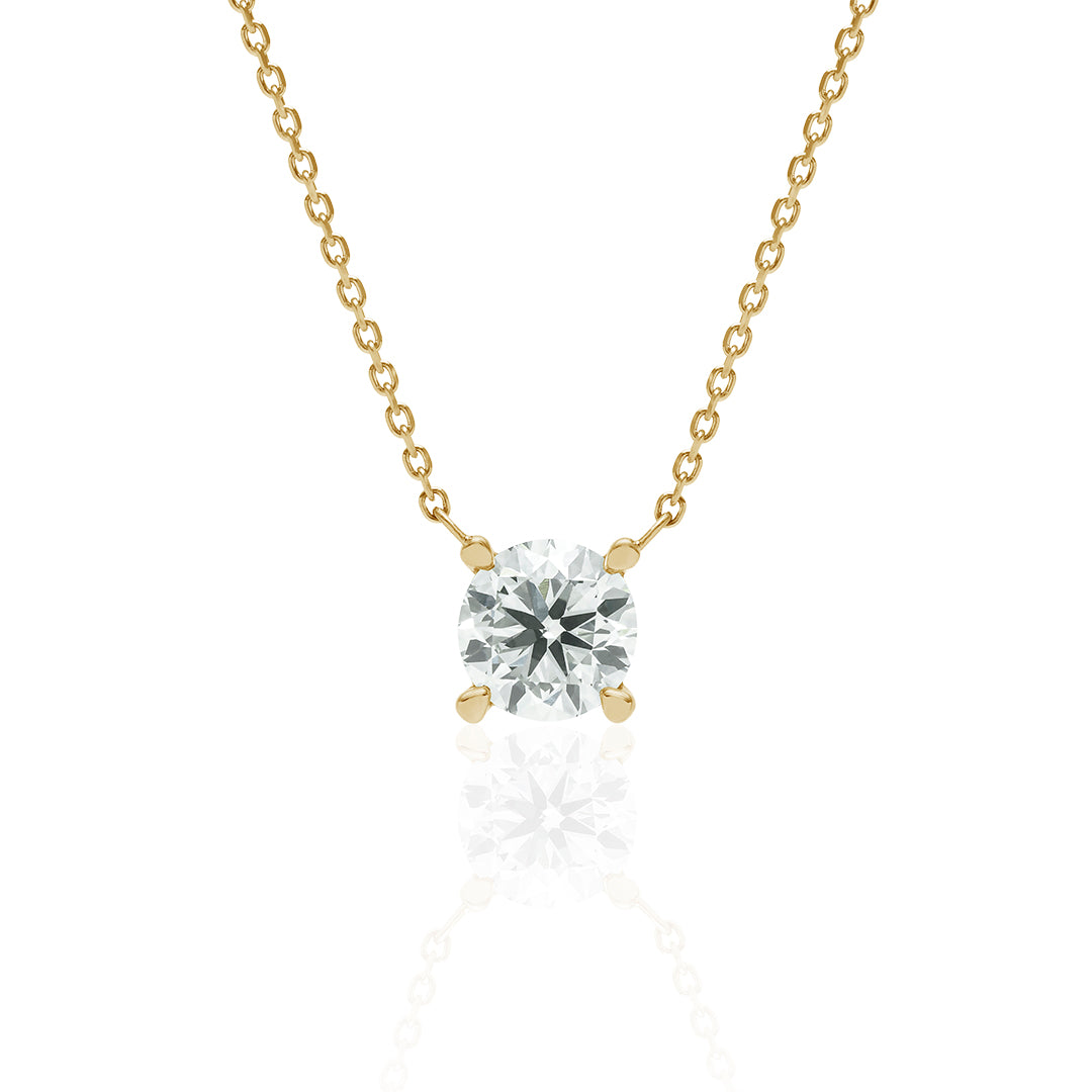 1カラットダイヤモンド ネックレス/ラウンド /サイド0.05ct (LN025)