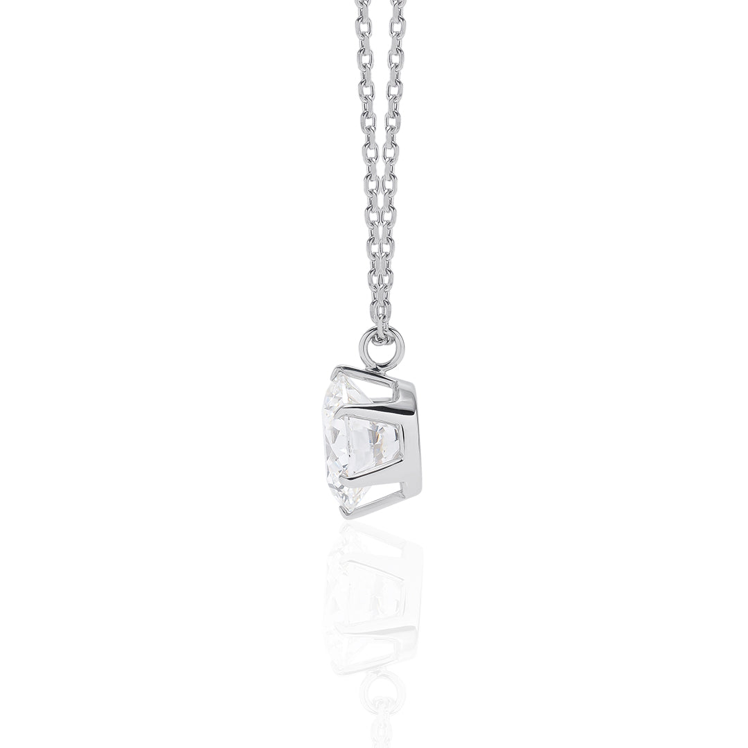 1 carat diamond necklace/round (SON KYOU SELECT)