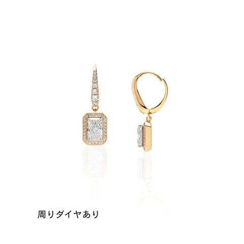 【The One】１カラットダイヤモンド ピアス/ラディアントカット