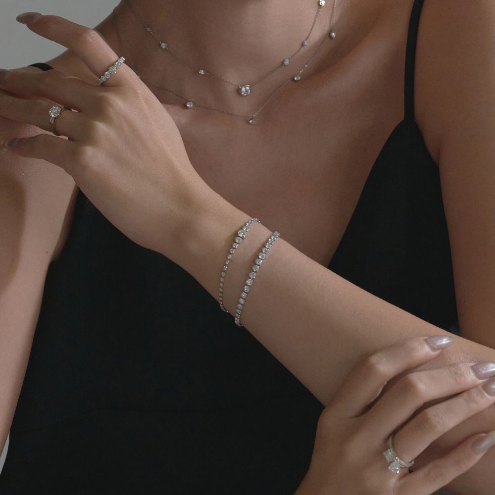 5カラットグラデーション テニスブレスレット