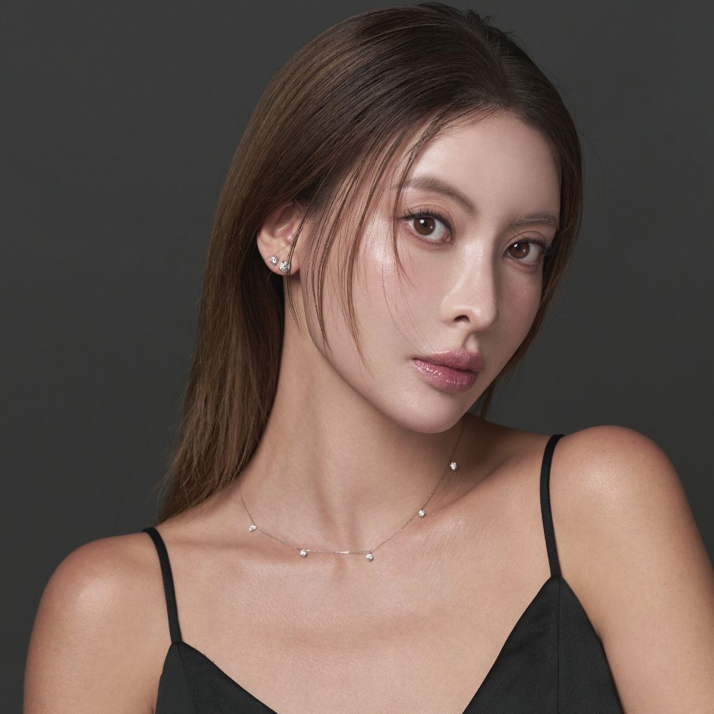 SOU × SON KYOU Anna Earrings/1 Carat Princess Earrings 