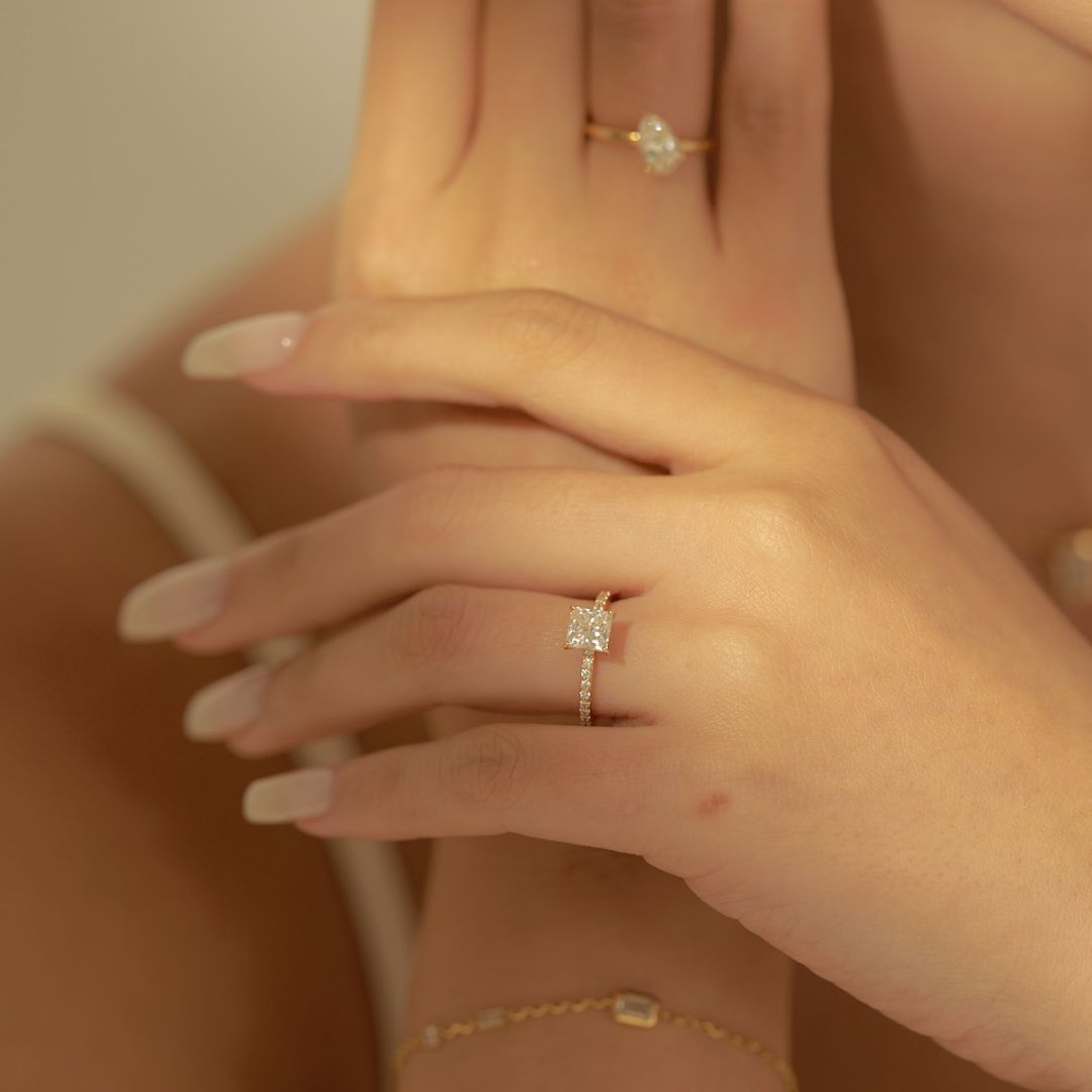 SOU × SON KYOU Anna Ring/1 Carat Princess Half Eternity Ring