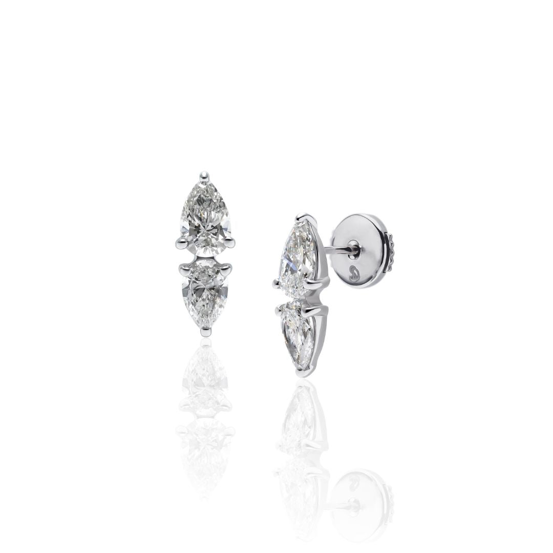 【Michiko Yamawaki】ダブルペアシェイプピアス