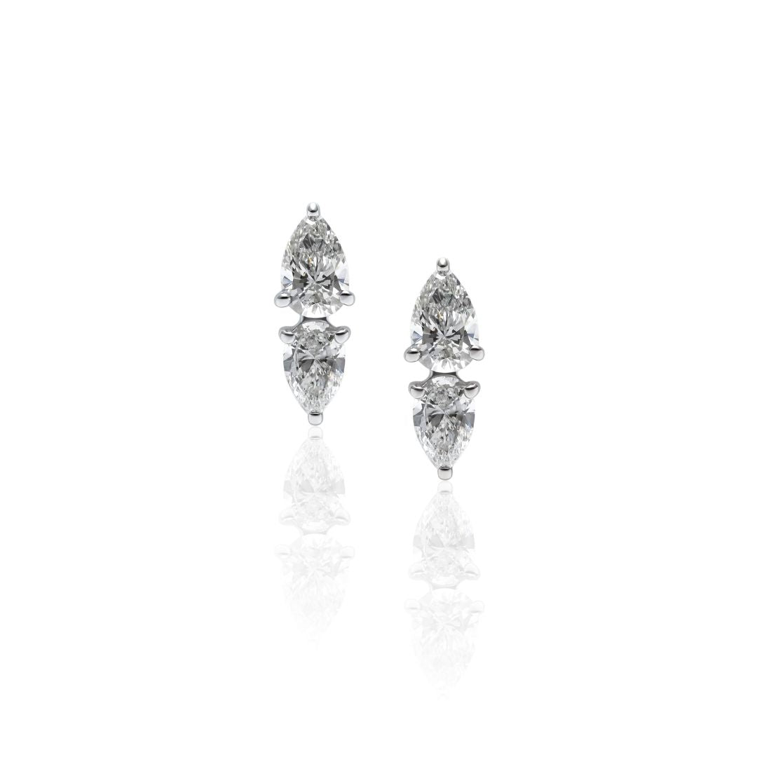 【Michiko Yamawaki】ダブルペアシェイプピアス