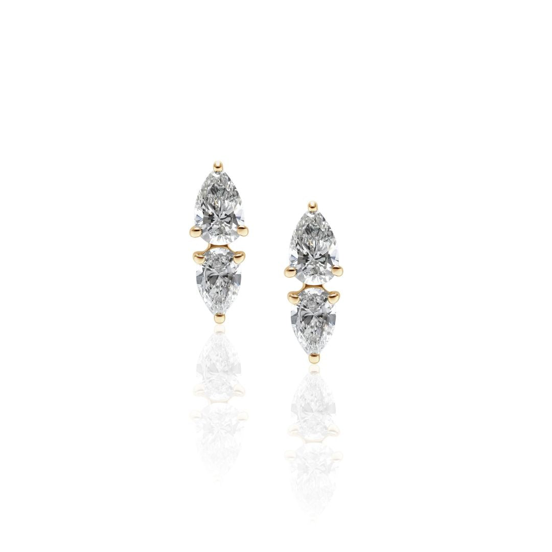 【Michiko Yamawaki】ダブルペアシェイプピアス