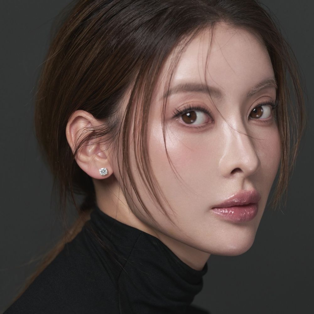 SOU × SON KYOU Anna Earrings/1 Carat Princess Earrings 