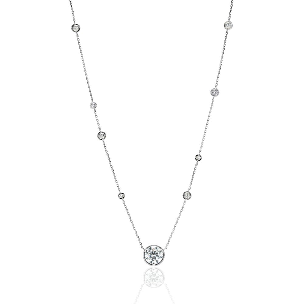 1 Carat Diamond Necklace/Emerald Cut