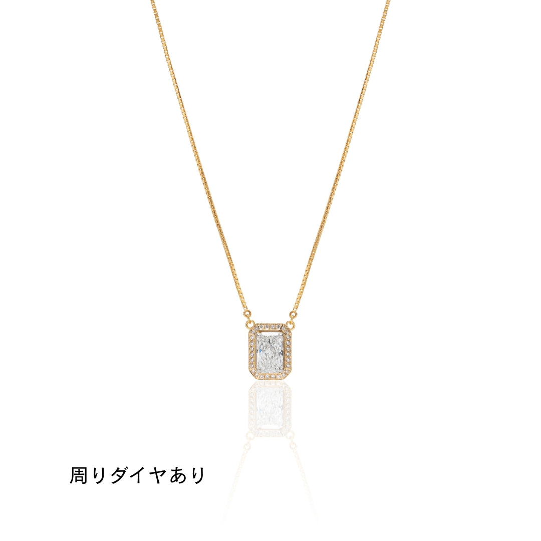 １カラットダイヤモンド ネックレス/ラディアントカット