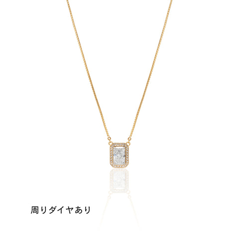 【The One】１カラットダイヤモンド ネックレス/ラディアントカット