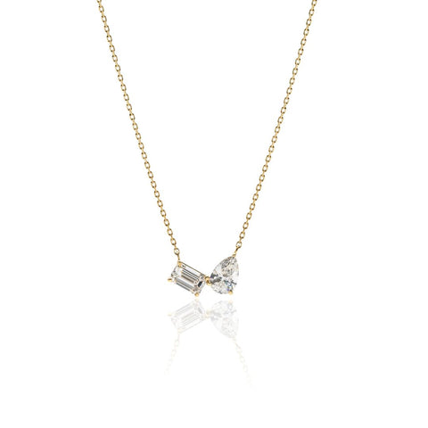 1 carat diamond necklace/round