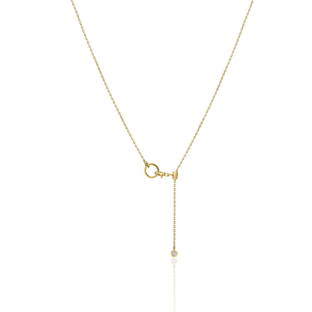 １カラットアシメントリーネックレス