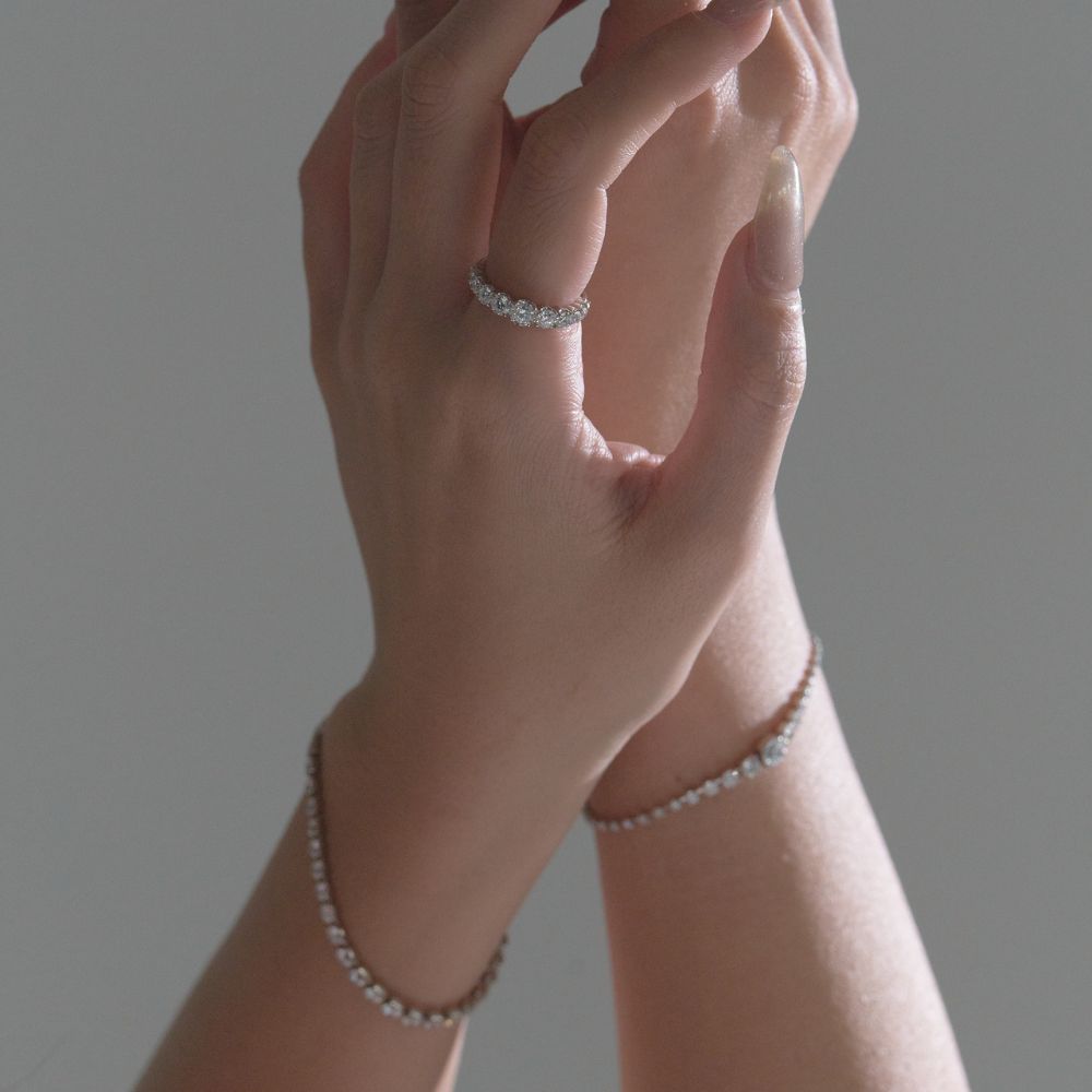 5カラットグラデーション テニスブレスレット