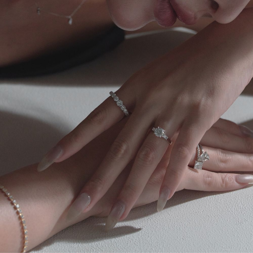 １カラットグラデーションリング