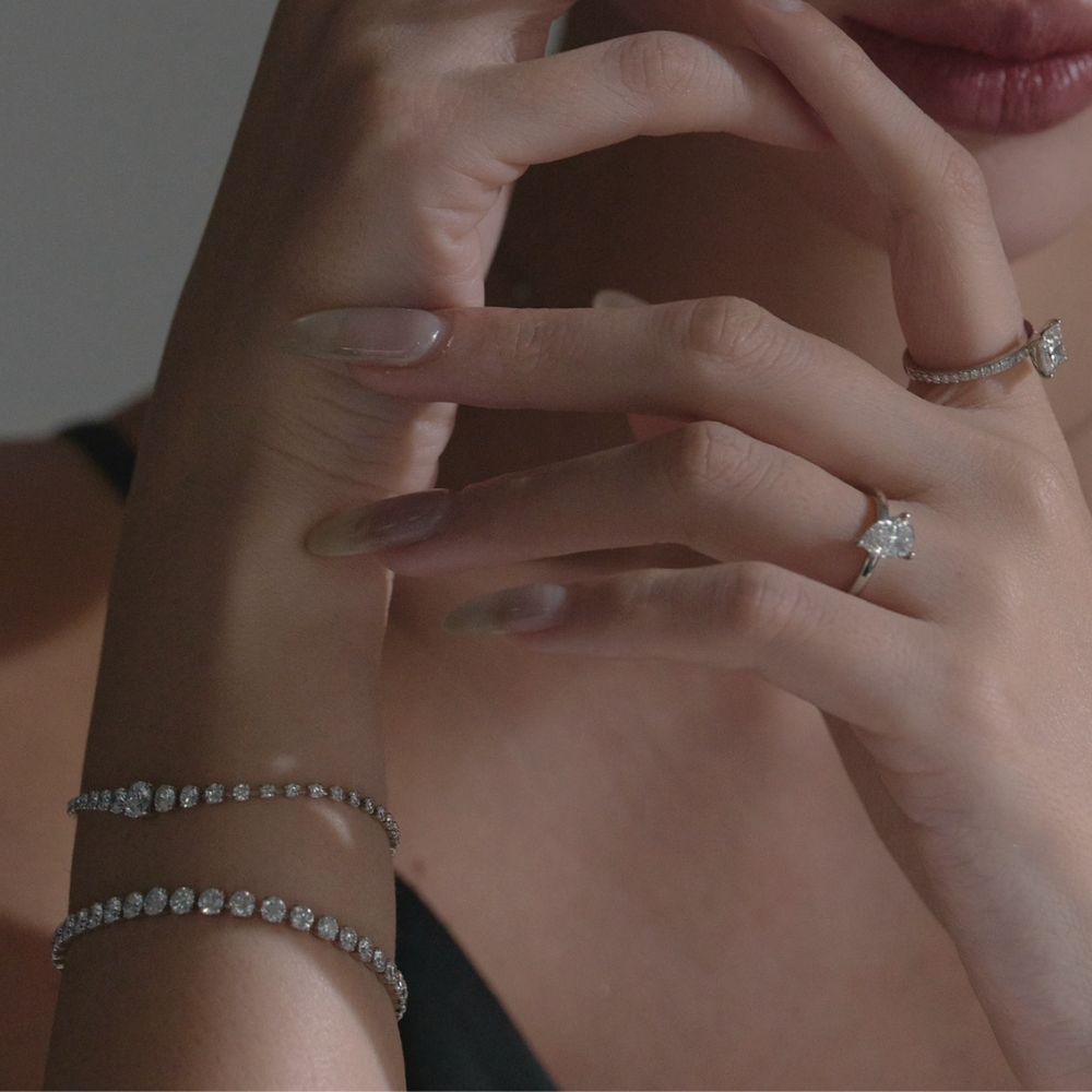 5カラットグラデーション テニスブレスレット