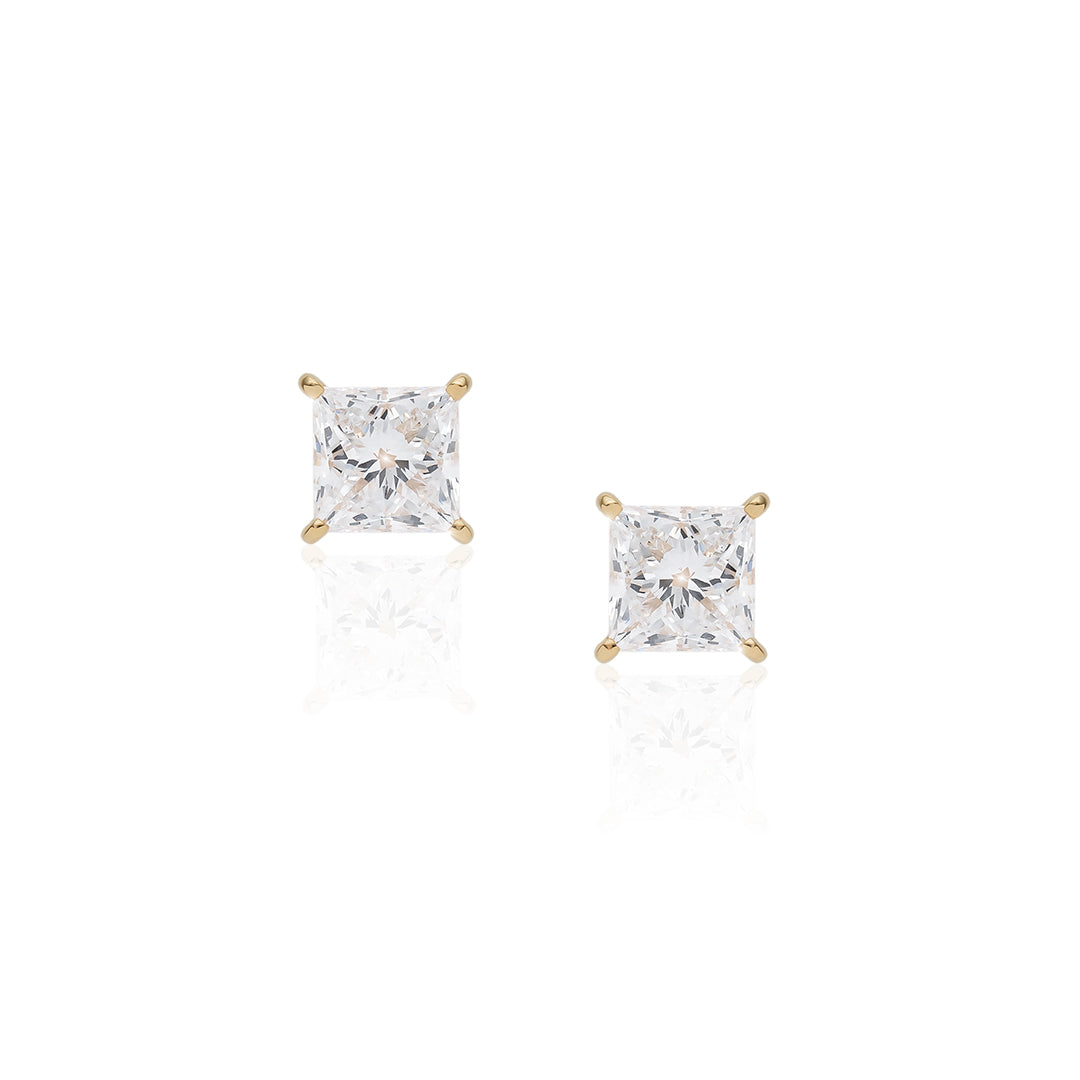 SOU × SON KYOU Anna Earrings/1 Carat Princess Earrings 