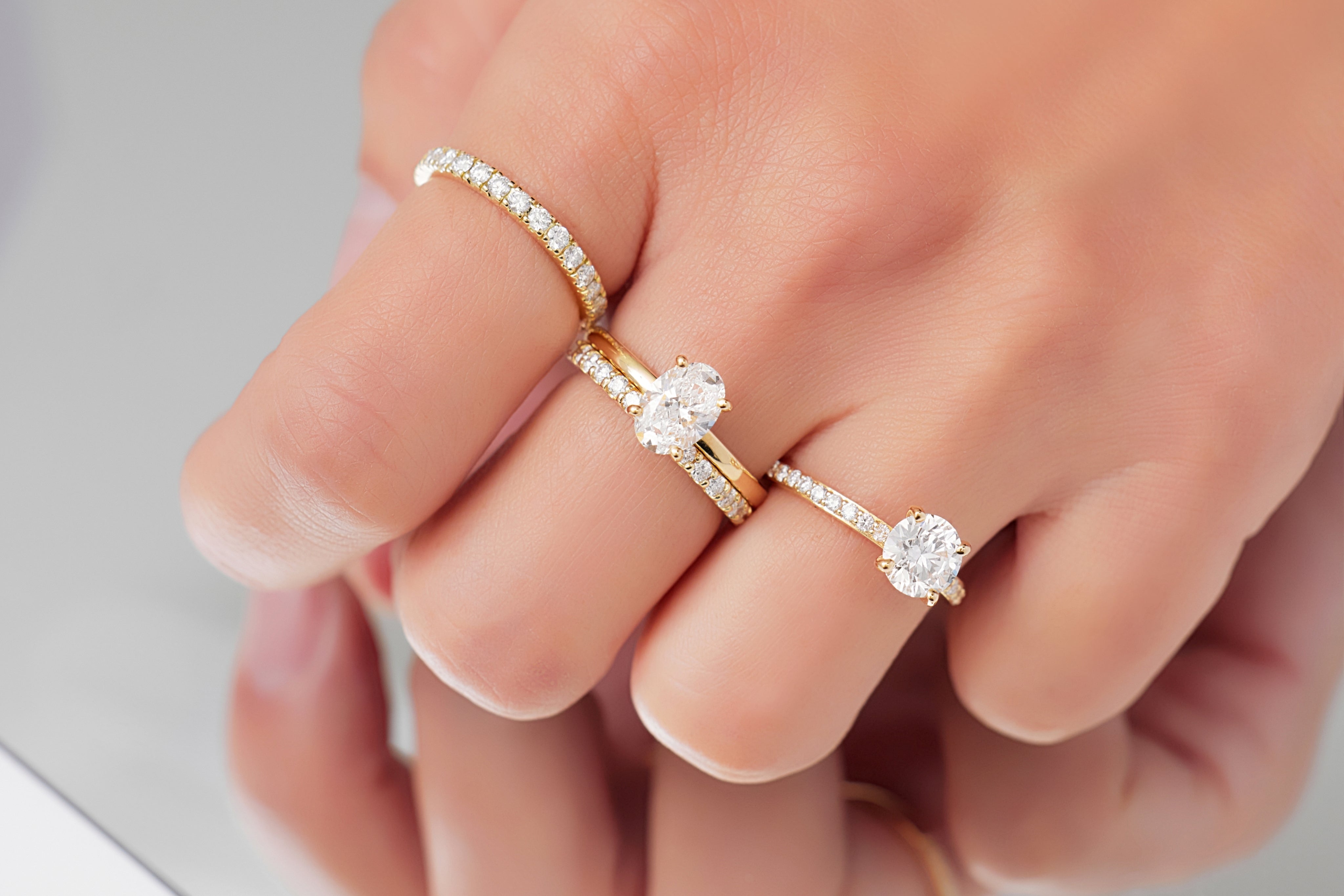 コメント必須 ラボグロウンダイヤsoudiamond ハーフエタニティセット SOUDIAMOND（ラボグロウンダイヤモンドを使ったオリジナルジュエリー