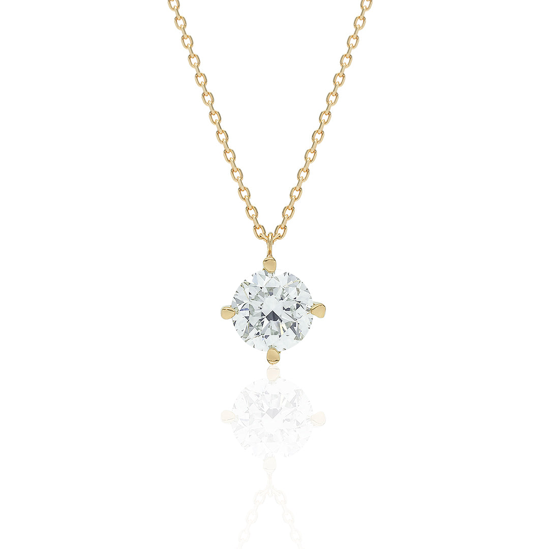 1カラットダイヤモンド ネックレス/ラウンド /サイド0.05ct （LN024）