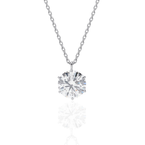 1 carat diamond necklace/round (SON KYOU SELECT)